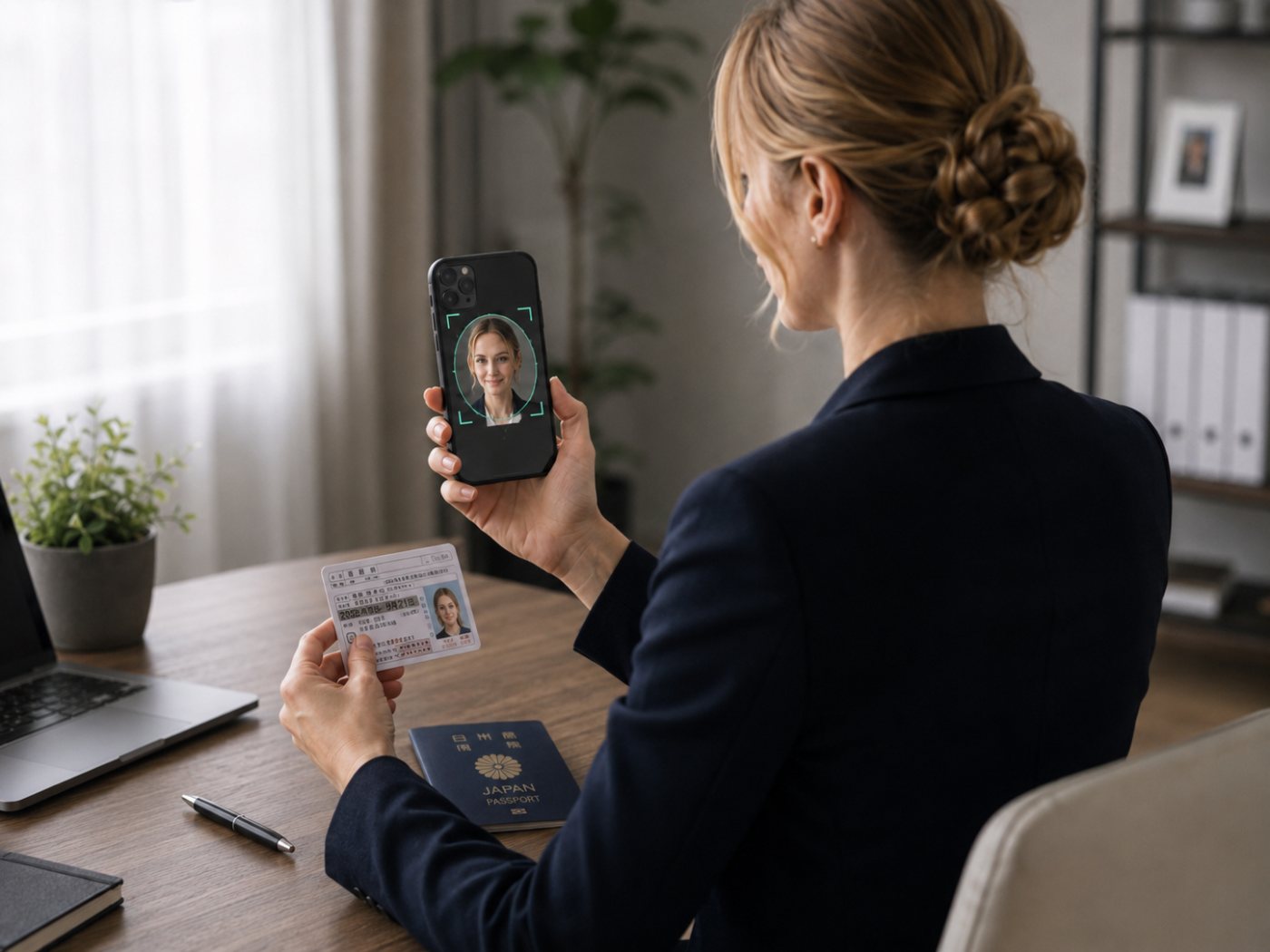 Submitting identity documents from a smartphone